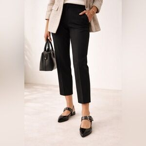 Steve Madden Black Patent Mart Jane Flats Pointed Toe Studded Buckle Edgy Chic 8